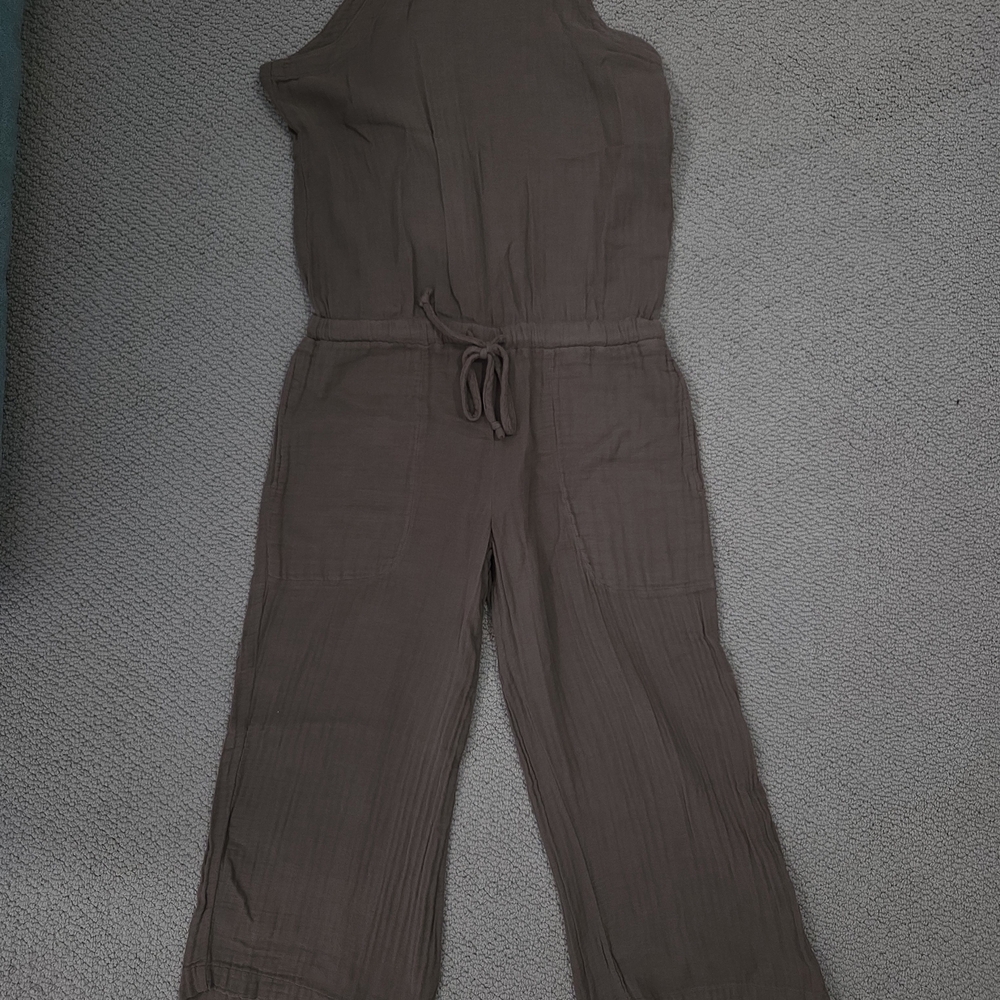 Cloth & Stone Sleeveless Jumpsuit - Dark Brown